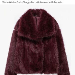 Amazon Women's Teddy Jacket - Deep Burgundy